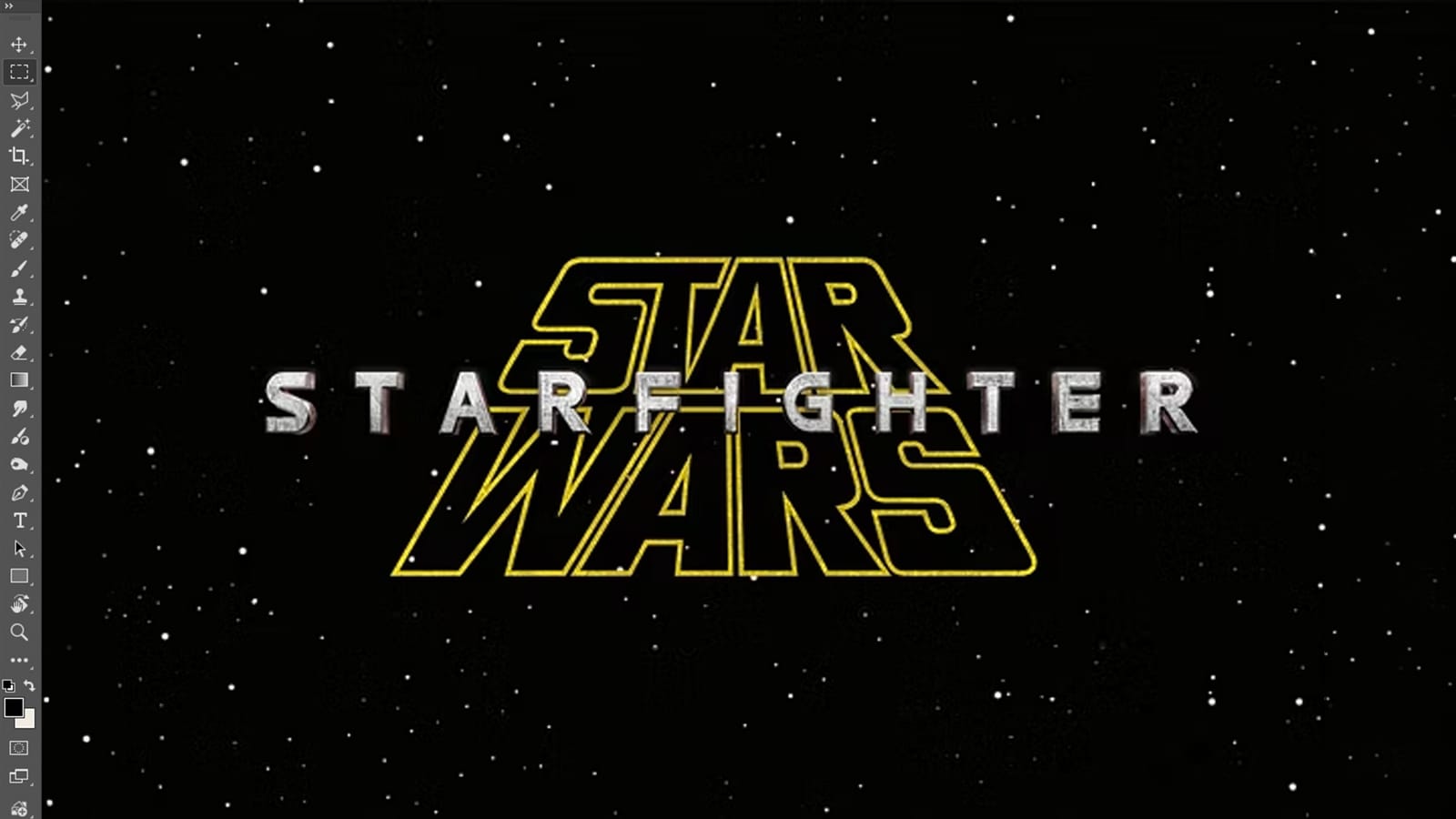 How to Make the STAR WARS STARFIGHTER Logo